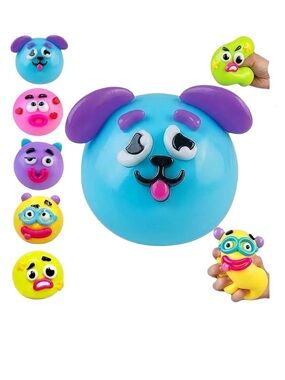 Viral Orbs Smushers Squishy Blue NWT